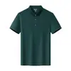 Camisa Polo de Secado Rápido Logo Personalizado Verano Delgada Ropa de Trabajo Solapa Personalizada Manga Corta Cuadros Ropa de Trabajo Seda Helada POLO