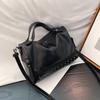Bolsa feminina transfronteiriça 2024, nova bolsa de ombro elegante e moderna, bolsa transversal de couro macio, bolsa de mão Boston