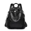 Mochila de Cuero Suave de Venta Caliente para Comercio Exterior, Mochila de Viaje Nueva Simple de Gran Capacidad, Mochila Escolar Multifuncional para Estudiantes