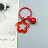 Chaveiro Anel de Livro Sino Estrela Pentágono Colorido Transparente Figura de Miçangas Perler Artesanal Feito à Mão Pingente Acessórios de Joia