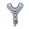Globos de Foil Plateados de 16 pulgadas con Letras Inglesas A-Z y Números 0-9, Soportan Varios Conjuntos de Combinaciones de Globos de Papel de Aluminio