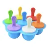 Molde de silicona para helado de silicona molde para paletas DIY molde casero para helado para niños molde para helado caja de suplementos alimenticios para bebés