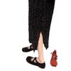 Sapatos Mary Jane de Fada Delicados para Mulheres 2026 Outono Novo Estilo Francês Elegantes Sapatos de Salto com Estampa de Leopardo para Mulheres