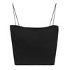 Pintura a óleo Camisole da menina com almofada peito Design Interno Sense Pequena Beleza Volta Wrap Peito Underwear Outer Wear Base Top