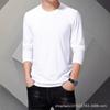 Ropa exterior de peso pesado 180 g, manga larga, ajuste ceñido, 100% algodón, cuello redondo, corte slim, capa base, ropa interior para hombre, otoño e invierno