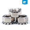 [M3-M10] Porca dentada multidentada tipo K de aço inoxidável 304/tampa K, porca dentada antiderrapante com porca de almofada de dente