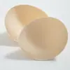 Almohadilla para el pecho de látex y algodón, fina, gruesa, para sujetador deportivo, espalda bonita, reemplazo, lavable, almohadilla de tela de ocho agujeros, oliva, redonda