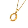 Colar Pingente Concha Design Geométrico de Nicho de Luxo Leve Retrô Francês Coração Redondo Corrente de Clavícula em Aço Titânio Banhado a Ouro