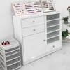 Armário expositor simples para nail art, armário para esmaltes, armário de armazenamento para esmaltes em gel, armazenamento tipo gaveta de piso