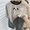 Camiseta de algodón puro para niños, nueva de primavera y otoño 2026, estilo coreano, manga larga, cuello redondo, bloques de color, top para bebé, camiseta