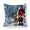 Papá Noel, Muñeco de Nieve, Alce Funda de Cojín Gruesa de Cuero de Melocotón Suministro Transfronterizo T033