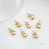 Fuerte Galvanoplastia Chapado en Oro de 14K Vida Marina Caracola Medusa Colgante DIY Pulsera Hecha a Mano Joyería para Orejas Colgante Accesorios