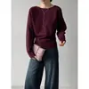 Suéter de punto Jiangzuo con botones laterales, estilo Melard, estética de viejo dinero para mujer, top ajustado de estilo francés con un look sofisticado, para mujer L728