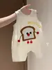 Ropa de bebé, mameluco de verano, enterizo sin mangas, traje para gatear, mameluco de verano para niños, enterizo infantil, ropa infantil