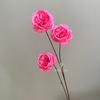 Galho de 85cm de comprimento 3 cabeças Rosa Austin decoração floral de casamento Rosa Simulado de Casamento