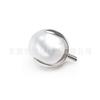 Brincos de tarracha pérola de titânio F136 três garras bola piercing labial piercing de língua corpo de liga de titânio G23 joias para piercing de corpo acessórios para piercing de osso da orelha