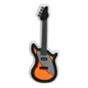 Novo Patch Plano de PVC Macio Desenho Animado de Guitarra Acessórios Broche Periférico para Festival de Música Bolsa Acessórios para Joias DIY