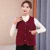 Chaleco Grueso de Terciopelo de Algodón Europeo Otoño Invierno con Forro de Terciopelo para Mujer de Mediana Edad y Ancianos Chaleco Cálido Chaleco Superior para Abuela Personalizado