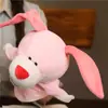 Juguete de Marioneta de Mano Guantes de Animal con Boca Móvil Mono de Peluche Cerdo Rosa Ventriloquismo Marioneta de Mano Calmante Niños Familia Educación Temprana