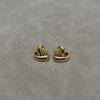 Celi Lujo Ligero Aretes de Diamante Amor Hueco Retro de Alta Gama Simples Exquisitos Elegantes Aretes Combinables para Mujer