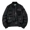 Chaqueta Casual de Montaña para Hombre de Mediana Edad de Primavera y Otoño, Chaqueta Funcional para Exteriores con Múltiples Bolsillos, Chaqueta Impermeable