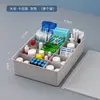 Caja de Almacenamiento de Ropa para el Hogar, Caja con Compartimentos para Calcetines y Artículos Varios de Dormitorio, Caja de Medicamentos con Tapa, Caja de Plástico a Prueba de Polvo