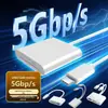 Leitor de Cartão Otg Tipo-C de Alta Velocidade Dois em Um Transfronteiriço para Celulares e Computadores Apple, Adequado para Cartões Tf/Sd, Câmeras e Veículos