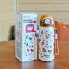 Taza Térmica de Acero Inoxidable para Doble Bebida con Dibujos, Vacío, Taza Infantil con Popote, Stitch Taza para Doble Bebida, Mickey Taza de Agua para Estudiante