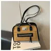 Bolsa de Viaje Multifuncional Retro de Gran Capacidad Estilo Coreano 2026, Bolso Tote Doble Hombro/Un Hombro Simple y de Moda