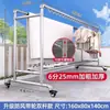 Tendedero de Ropa de Acero Galvanizado con Ruedas Giratorias 360°, para Balcón de Casa, Uso en Exteriores, Tendedero Vertical a Prueba de Viento.