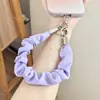 Elástico de cabelo Dopamina corrente de celular pulseira de pulso pulseira trançada colorida feita à mão pulseira de celular curta anti-roubo pulseira anti-perda