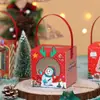 Nueva Caja de Regalo de Navidad Ventana Engrosada Portátil Caja de Regalo de Dulces Nochebuena Empaque de Regalo de Frutas Listo para la Venta