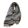 Deqing Silk Yue europeu e americano Lenço de Fronteira Contraste xadrez impresso Cachecol de xale Fábrica Fornecimento direto Lenço para senhoras Atacado