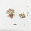 Joyas de diamantes para uñas Xiempress de celebridades en línea, aleación ligera de lujo, planeta Super Flash, corazón torcido tridimensional, joyas de metal para uñas de diamantes.