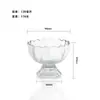 Vaso de Vidrio para Postre Jugo Batido Portavelas Vaso de Vidrio Vaso para Helado Bol para Helado Bol para Ensalada Bebida Fría