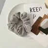 Cor Morandi Elegante Menina Tricô Cor Elástico de Cabelo Estilo Coreano Estilo Simples Roupa de Trabalho Elástico de Cabelo Corda de Cabelo para Mulheres