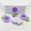 Accesorios de Resina de Girasol Coloridos Accesorios DIY para Funda de Teléfono Móvil Decoración de Coche Caja de Almacenamiento Hebilla de Zapato Cuerda para el Pelo Material