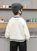 Roupa Infantil Meninos Crianças Pequenas e Médias 2026 Outono e Inverno Novo Estiloso Bebê Quente Lã com Plus Veludo Moletom Camada Base Tendência