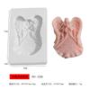 Molde de Yeso Ángel de los Deseos Manshan Bricolaje Alas Retrato de Ángel Difusor de Pegamento Adorno Molde para Velas de Aromaterapia