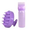 Ferramentas de cabeleireiro mais vendidas internacionalmente escova massageadora para shampoo cabeça de frasco de shampoo escova massageadora de limpeza frasco de limpeza a seco kit de cuidados com o cabelo