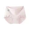 Calcinhas Femininas Sem Costura, Calcinhas de Seda com Cintura Média-Alta e Forro Antibacteriano, Roupa Íntima Feminina Respirável Sem Costura de Cintura Alta
