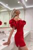 AliExpress 2023 Europeo y Americano Amazon Explosiones Ventas eBay AliExpress Vestido de Hombro Descubierto de Color Sólido hasta el Piso