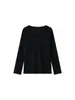 Camiseta minimalista de estilo japonés para mujer con cuello redondo, corte holgado, ligera y cómoda, de manga larga, clásica y versátil, adecuada para usar en capas, disponible para venta al por mayor