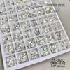 Pedras de Strass K9 Empilhadas Brilhantes Sem Base, Decorações de Unhas em Vidro Cristal de Gelo, Pedras de Strass para Unhas Ultra-Adesivas, Pedras de Strass Deslumbrantes