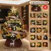 2026 Novo Conjunto de Árvore de Natal de Mesa Decorações DIY Arranjo de Cena de Natal Enfeites de Decoração de Árvore de Natal