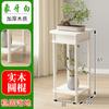 Estante de flores de madera maciza de imitación de caoba, estilo chino, para el hogar, sala de estar, mesa de flores antigua, estante de almacenamiento interior, estante de bonsái de olmo, venta al por mayor