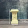 Casamento Coluna Romana Dourada Vaso de Flores Prateleira Guia de Estrada Listrado Europeu Troféu Fibra de Vidro Adereços de Casamento