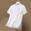 Camiseta de Secado Rápido para Hombre de Seda de Hielo Verano Delgada Deportiva de Manga Corta Holgada Talla Grande Ropa Entrenamiento Ropa para Correr Nuevas Camisetas