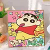 Pintura de Diamantes para Niños Kuromi Hecho a Mano DIY Pintura de Pegatinas de Diamantes Sanrio Pintura de Diamantes con Diamantes Completos 5D Tamaño Pequeño