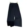 Pantalones de pierna curva para mujer, pantalones casuales de otoño, nuevos pantalones banana de cintura elástica para otoño 2026, pantalones anchos fluidos